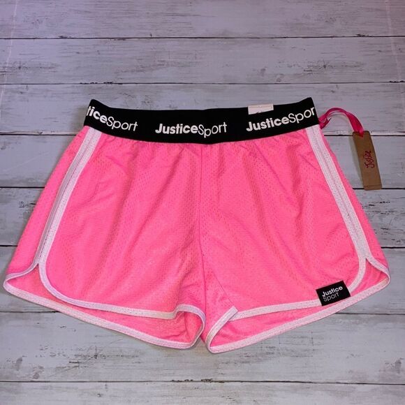 Justice Girls Mesh Dolphin Shorts Size XL (16/18) - Picture 1 of 6